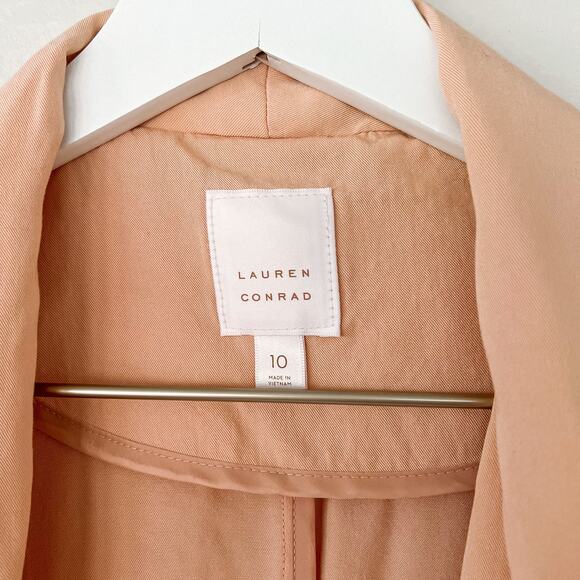 LC Lauren Conrad Pink Lightweight Blazer size 10 - Picture 2 of 4